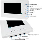 Merkloos / Sans marque Wired Video Intercom Deurbel met 7 Inch Monitor en Nachtzicht