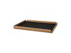LIND DNA Plateau en teck Airy square L Nupo black ink