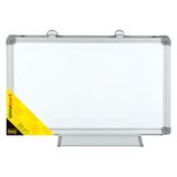 Idena 568024 - whiteboard met aluminium frame en pennenbakje, ca. 40 x 30 cm groot, geschikt voor wandmontage, ideaal voor kantoor en thuis