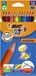 BIC Kids Evolution ECOlutions Kleurpotloden - Verschillende Kleuren, Pak van 12 Stuks