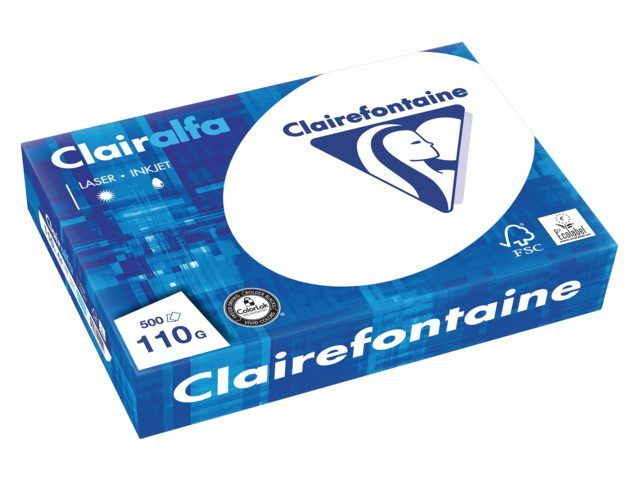 Clairefontaine Kopieerpapier Clairalfa A4 110gr wit 500vel