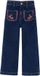 Vertbaudet Wijde meisjesjeans donkerblauw