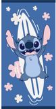Lilo en Stitch Stitch strandlaken Surfplank 70 x 140 cm polyester blauw