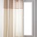 HomeMaison Kindergordijn met vintage bloemen Beige Textiel/Acryl 140 x 260 cm