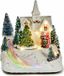 Krist+ Prachtige, Sfeervolle Kersttuin + Kerk - 12,5 x 17,5 x 16 cm - Hars - Geluid & Verlichting