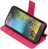 Best Cases Roze Samsung Galaxy E5 TPU wallet case booktype hoesje HM Book