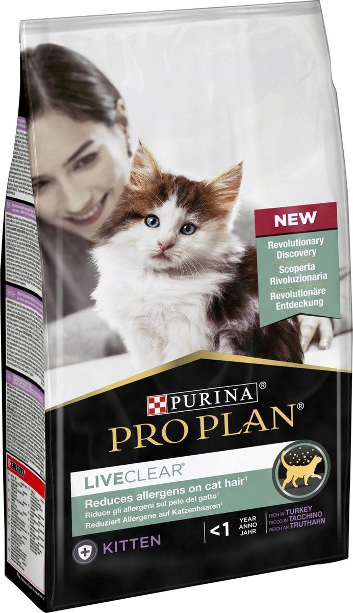 PRO PLAN LiveClear Sterilised Junior (Kitten) Kalkoen - Kattenvoer - 1.4kg