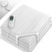 Sinnlein Couverture chauffante électrique - 150x80cm - Polaire - Blanc - Arrêt automatique
