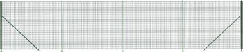 vidaXL Draadgaashek met flens 1,6x10 m groen
