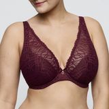 PrimaDonna Salerno Plunge Bh Halve Mousse Cups 0163532 Evening red - maat EU 90C / FR 105C