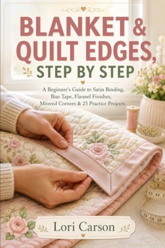 Blanket & Quilt Edges, Step by Step: A Beginner’s Guide to Satin Binding, Bias Tape, Flannel Finishes, Mitered Corners & 25 Practice Projects
