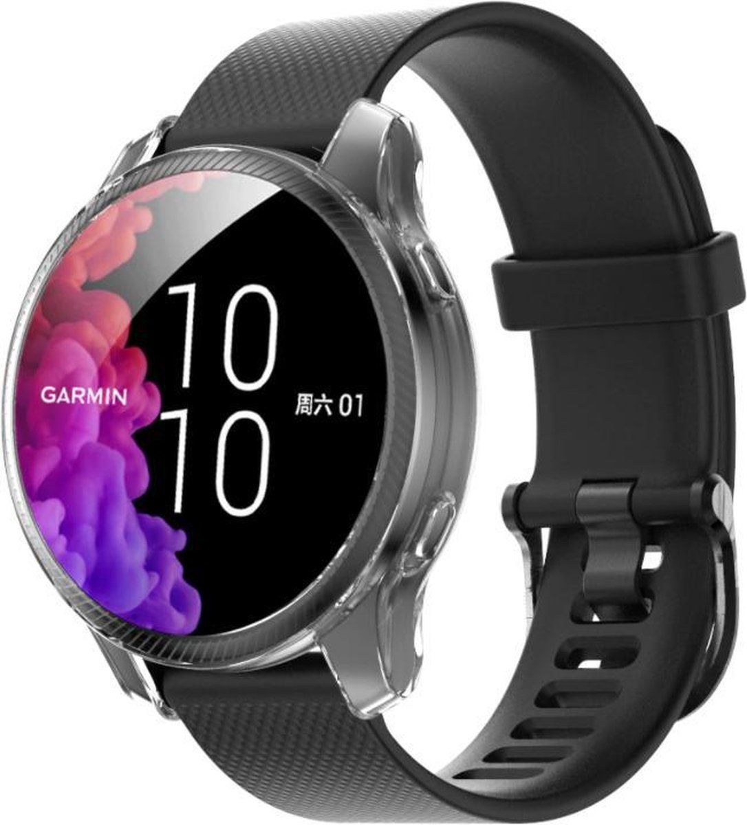 Strap-it Garmin Venu TPU beschermhoes - transparant