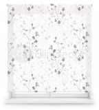 Rideau à motifs floraux, 150 x 180 cm, en polyester, semi-transparent