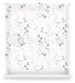 Rideau à motifs floraux, 150 x 180 cm, en polyester, semi-transparent