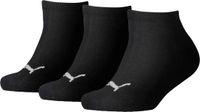 Puma - Kids 3-Pack Sneaker Sokken Invisible Zwart - 23-26