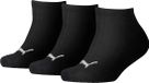 Puma - Kids 3-Pack Sneaker Sokken Invisible Zwart - 23-26