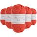 Utopia Crafts JOY DK Breigaren 5 x 50 g - 100% acryl (koraalrood)