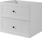 Meuble sous-lavabo style classique, Blanc, 60 x 57 x 46 cm