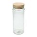 Pot en verre avec couvercle en bois, 800 ml
