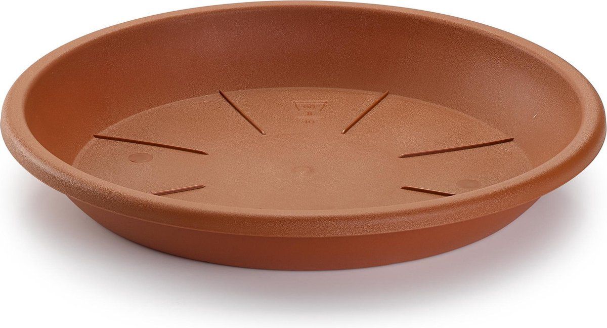 Forte Plastics Opvangschaal/onderbord voor plantenpot terra cotta rond 40 cm