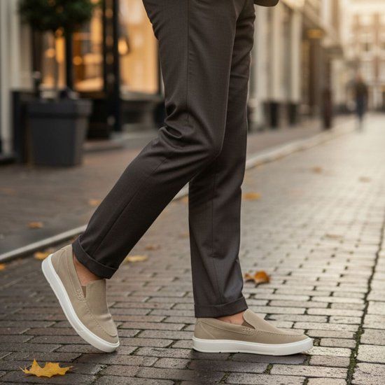 Vertice Loafer beige Suède - Maat 45