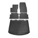 OMAC 2616YPS-484 Jeu de tapis de sol ETP (élastomère thermoplastique), noir