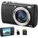 SZSMART VE418 8K-digitale camera, 88 MP, dubbele Sony-sensoren, touchscreen, wifi, autofocus voor vloggers + 128 GB geheugenkaart