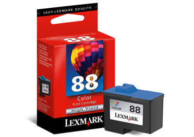 Lexmark 88 High Yield Colour Print Cartridge cyaan, geel, magenta