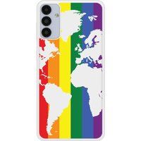 Samsung Bedrukt siliconen hoesje compatibel met Galaxy A13 5G Map LGBT