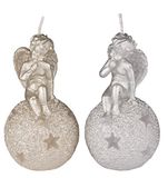 98746 Kerst Kaars Kerst Engel 12 cm Verschillende kleuren