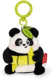 Legami - Superzachte sleutelhanger! Pandamotief, pluche sleutelhanger, hanger met gegraveerde boodschap en zinken karabijnhaak, 7x11 cm