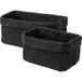 W5 Set de paniers de rangement / Organisateur suspendu (paniers noir)