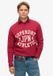 Superdry Atheltic sweatshirt met print Heren Truien Bordeaux Rood L