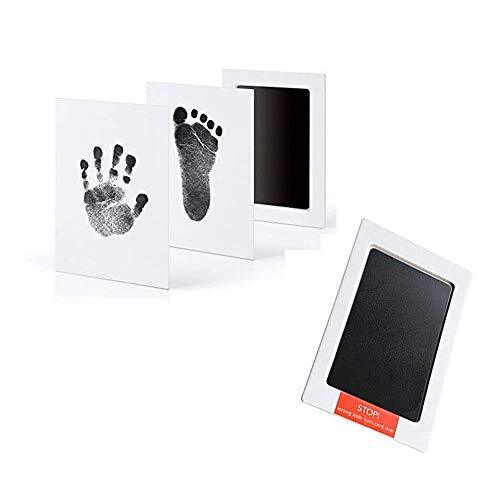 EnjoyMSS Baby's Verjaardag Aanwezig Baby Schone Inkless Touch Ink Pad Veilige Niet-Giftige Voetafdruk Handdruk Inkt Pads Hand en Voet Prints Fotoframe Accessoires 2-delige Set