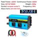 Convertisseur 24V vers 220V - Onde sinusoïdale pure, 4000W - Écran LCD - 50Hz - Prise UE - Convient pour voiture, camping-car et bateau