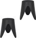 Home Deco Factory Tabouret empilable Gala - 2x - Plastique - Noir
