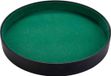 Longfield Dice Tray of Imitation Leather - 26 cm - Black/Green