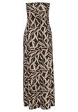 s.Oliver Jurk beige / taupe / oranje / zwart