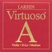 Larsen Virtuoso A aluminium, meervezelig nylon medium vioolsnaren