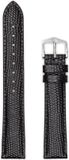 Hirsh Horlogeband - Rainbow Zwart - Leer - 22mm