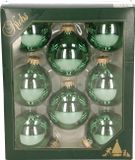 Krebs Kerstballen - 24 stuks - Jade Groen - 7 cm - Glas