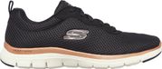 Skechers Flex Appeal 4.0 - Brilliant V Dames Sneakers - Black/Rose Gold