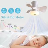 Merkloos Moderne Plafondventilator met Verlichting LED Dimbaar en Afstandsbediening voor Kinderkamer