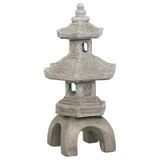 ATMOSPHERA CREATEUR D'INTERIEUR Atmosphera Decoratieve pagode UCHI grijs hoogte 66,5 cm