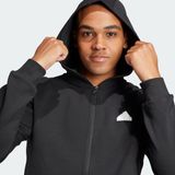 Adidas Sportswear Future Icons 3-Stripes Ritshoodie Heren Zwart