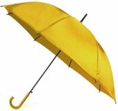 Merkloos / Sans marque Makito Western Europe Automatische paraplu - 3x - geel - dia 107 cm - 82 cm lang - regen - polyester/metaal