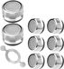 App Life Universele houder voor douchestang, verchroomd, voor douchestang, 25 mm, 360 ° draaibaar