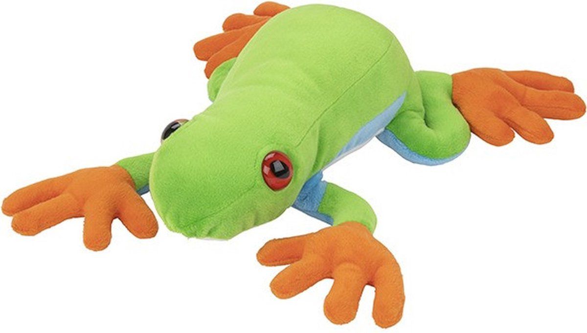 Nature Planet Pluche knuffel Boomkikker 36 cm - Multi