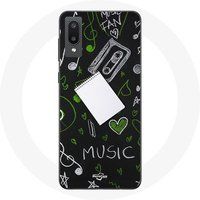 Maniacase Hoesje voor Samsung Galaxy A02 Muziek op