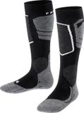 FALKE SK4 warm dun wol functioneel materiaal skisokken kinderen zwart - maat 23-26